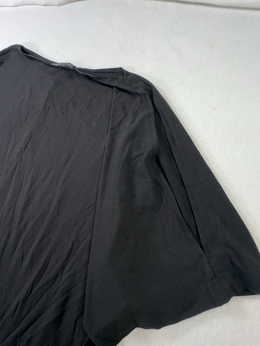 Eileen Fisher Short Sleeve Tunic Top Black Women's Size XL - Picture 3 of 9